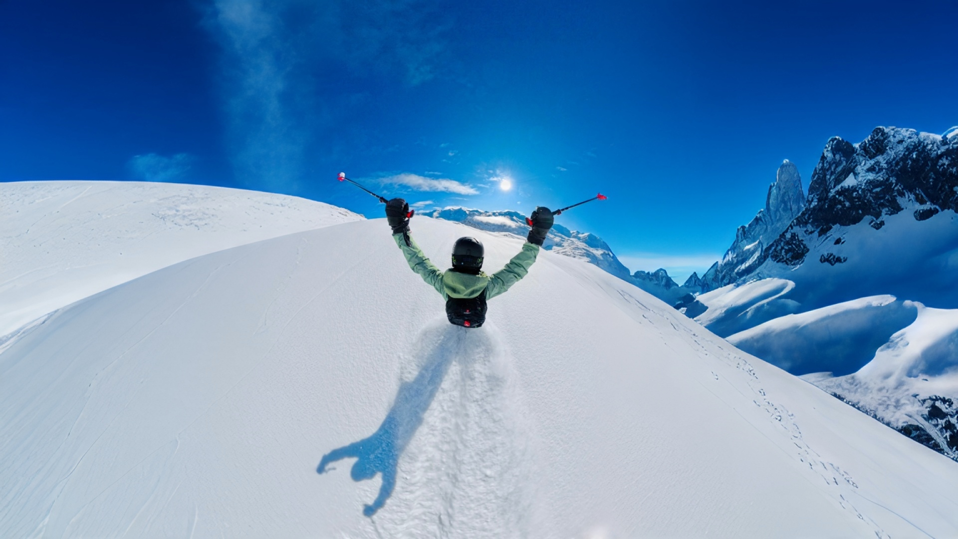Skiing in Tignes